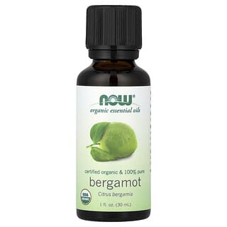 NOW Foods, Aceites esenciales orgánicos, bergamota, 1 fl. Oz (30 ml)