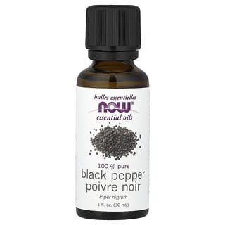 NOW Foods, эфирные масла, черный перец, 30 мл (1 жидк. унция)
