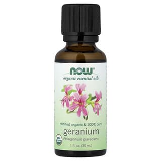 NOW Foods, Eteeriset öljyt, luomupelargoni, 30 ml