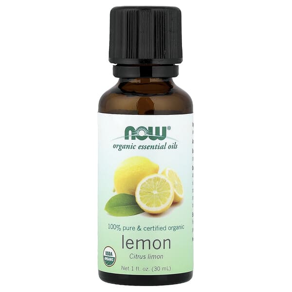 NOW Foods（ナウフーズ）, オーガニックエッセンシャルオイル、レモン、30ml（1液量オンス）
