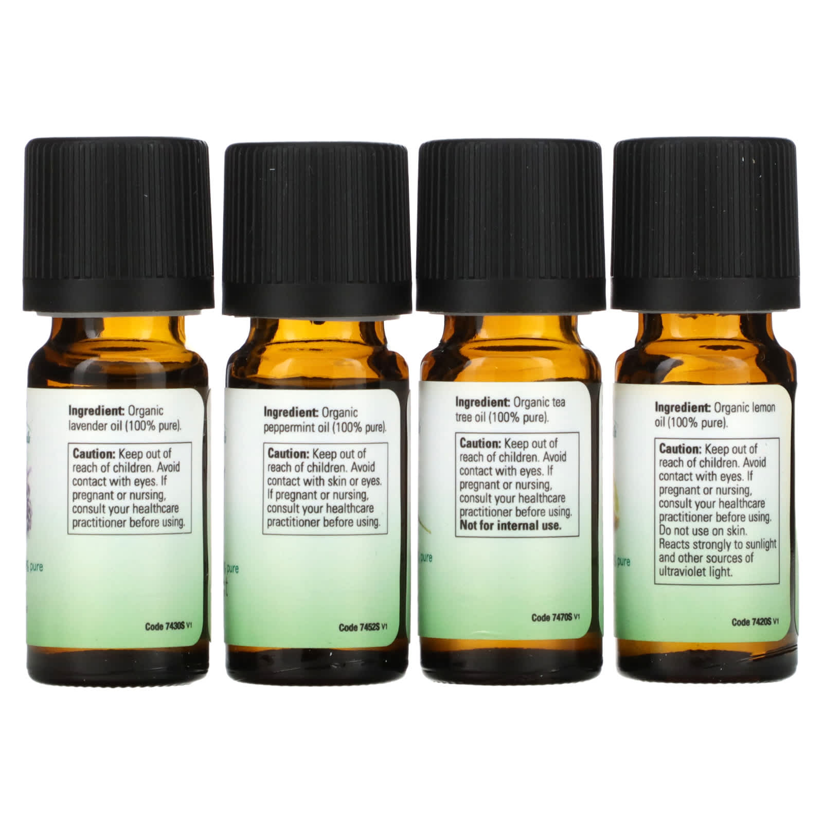 NOW Foods, Let It Be Organically, Organic Essential Oils Kit, 4 Bottles