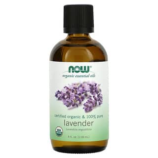 NOW Foods, Organic Essential Oils,  Lavender, 4 fl oz (118 ml)