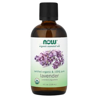 NOW Foods, Organické esenciální oleje, levandule, 118 ml (4 fl oz)