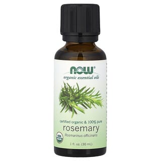 NOW Foods, Økologiske essensielle oljer, rosmarin, 30 ml