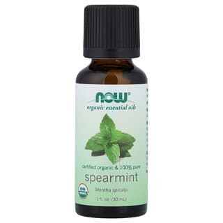 NOW Foods, Organic Essential Oils, Spearmint, 1 fl oz (30 ml)