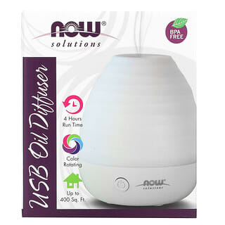NOW Foods, Solutions, USB 오일 디퓨저, 디퓨저 1개