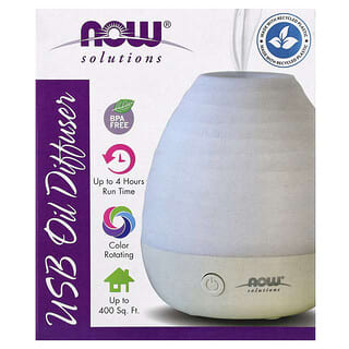 NOW Foods, Solutions, диффузор для масла с USB, 1 шт.