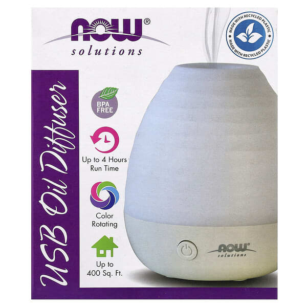 NOW Foods, Solutions, USB Oil Diffuser, 1 Diffuser