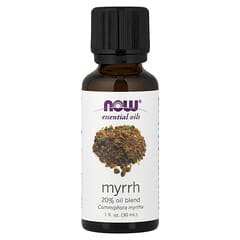 NOW foods100%ピュアエッセンシャルオイル　ミルラ　サンダルウッド乳香 エッセンシャルオイル、ミルラ、30ml（1液量オンス）
