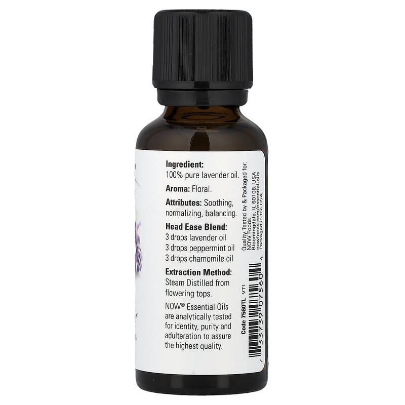 純度100％エッセンシャルオイル、ラベンダー、30ml（1液量オンス）
