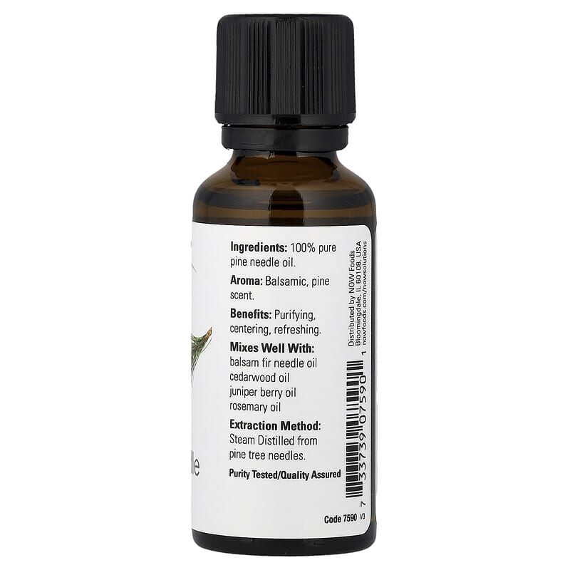 純度100％、エッセンシャルオイル、マツニードル、30ml（1液量オンス）