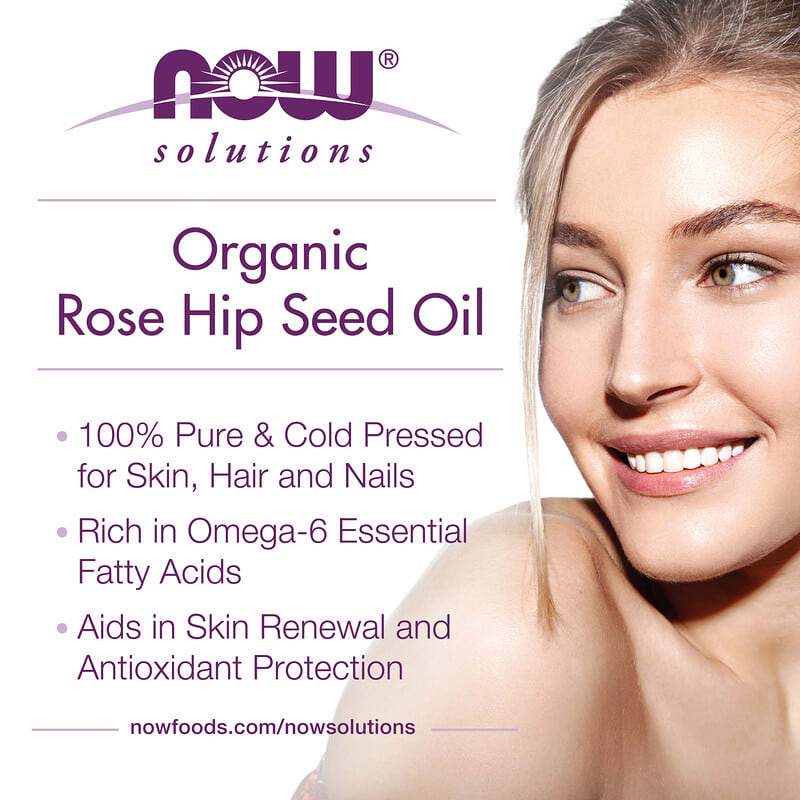 Solutions, Certified Organic & Pure Rosehip Seed Oil, 1 fl oz (30 ml)