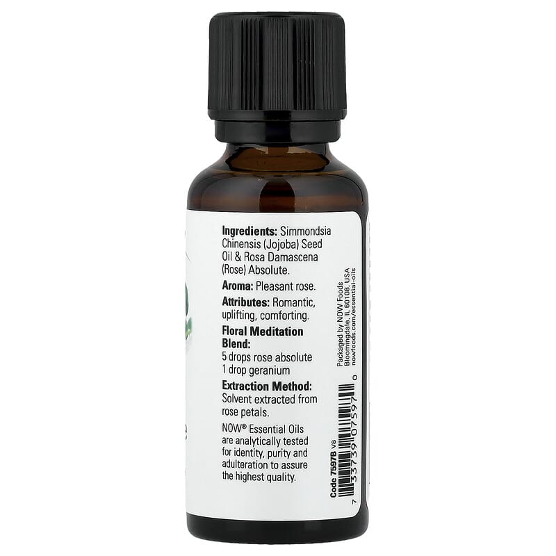 エッセンシャルオイル、ローズアブソリュート、30ml（1液量オンス）