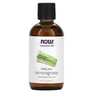 NOW Foods, Essential Oils, Lemongrass, 4 fl oz (118 ml)
