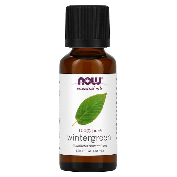 NOW Foods, Essential Oils, 100% Pure Wintergreen, 1 fl oz (30 ml)