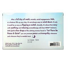 NOW Foods, Let There Be Peace & Quiet, Relaxing Essential Oils Kit, 4 Bottles, 1/3 fl oz (10 ml) Each