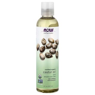 NOW Foods, Solutions, Organic Castor Oil, 8 fl oz (237 ml)