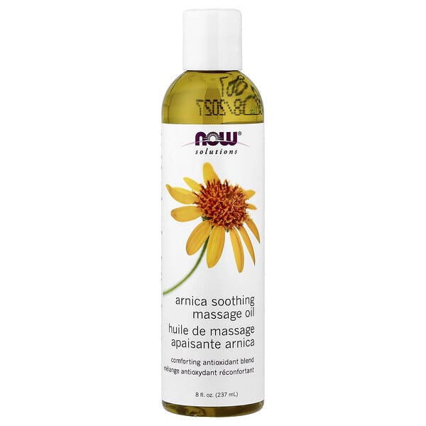 NOW Foods, Solutions, Aceite calmante para masajes con árnica, 237 ml (8 oz. Líq.)
