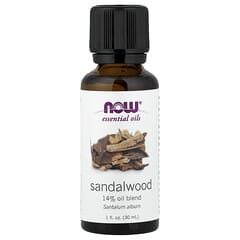 NOW foods100%ピュアエッセンシャルオイル　ミルラ　サンダルウッド乳香 Essential Oils, Sandalwood, 1 fl oz (30 ml)