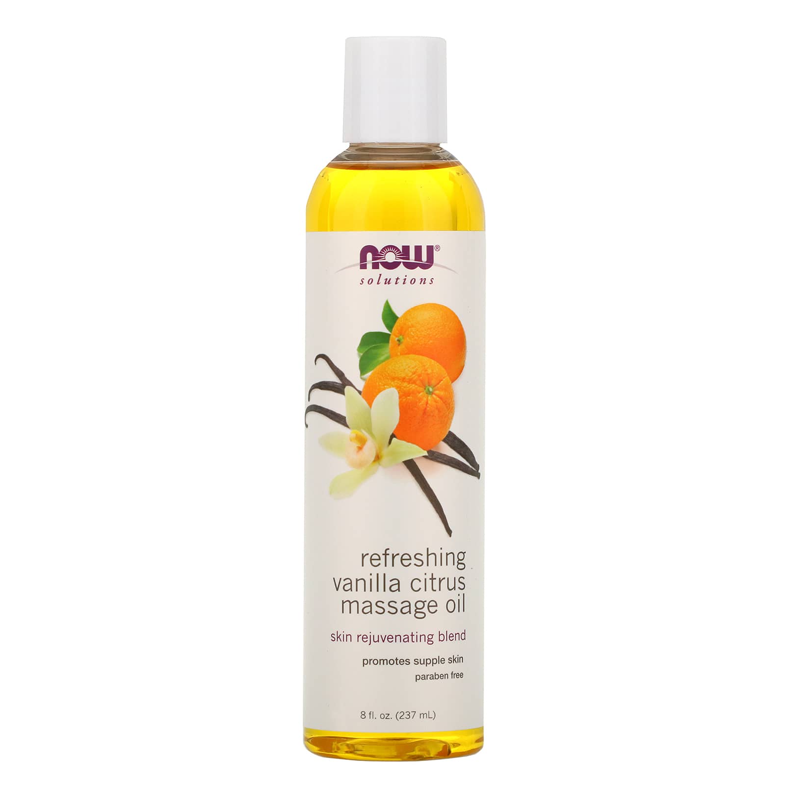 massage oil with citrus herbal scent