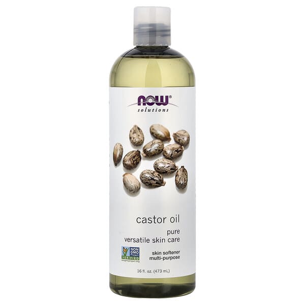 NOW Foods, Solutions, 캐스터오일, 473ml(16fl oz)