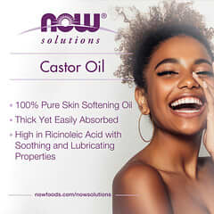 NOW Foods, Solutions，蓖麻油，4 液量盎司（118 毫升）