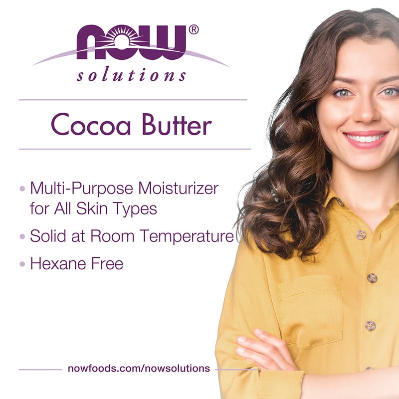 NOW Foods, Solutions, Cocoa Butter, 7 oz (198 g)
