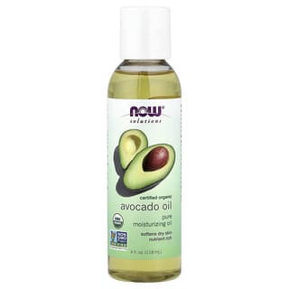 NOW Foods, 솔루션스, 유기농 아보카도 오일, 4 fl oz (118 ml)
