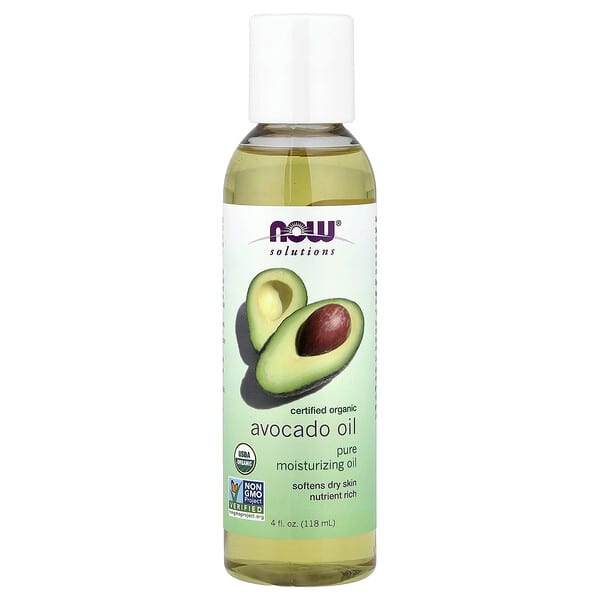 NOW Foods, 솔루션스, 유기농 아보카도 오일, 4 fl oz (118 ml)
