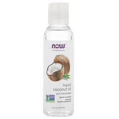 NOW Foods, Solutions, Liquid Coconut Oil, Pure Fractionated, 4 fl oz (118 ml)