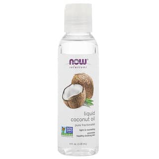 NOW Foods, 솔루션, 액체 코코넛 오일, 퓨어 프랙셔네이티드, 4 액상 온스 (118 ml)