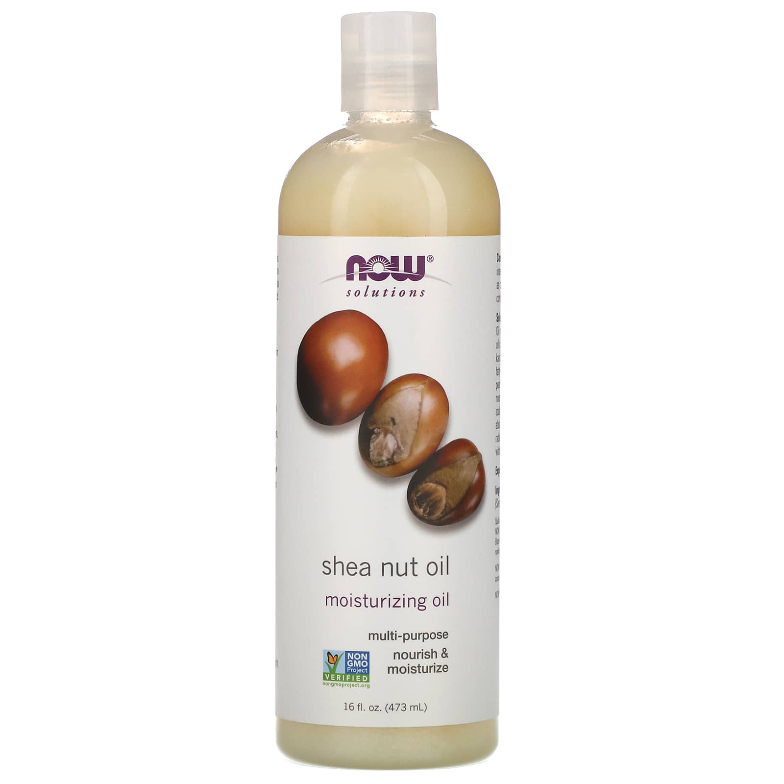 NOW Foods, Solutions, Shea Nut Oil, Pure Moisturizing Oil, 16 fl oz