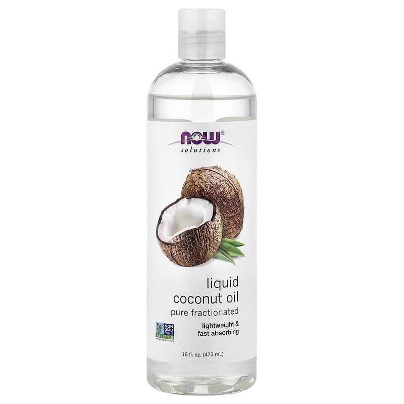 Now Foods Solutions Liquid Coconut Oil, 16-Ounce