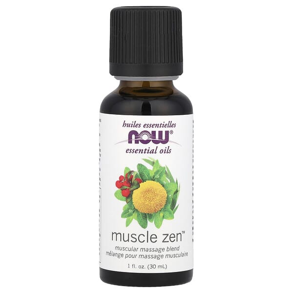 NOW Foods, 에센셜 오일, Muscle Zen™, 30ml(1fl oz)