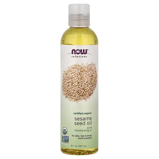 NOW Foods, Now Solutions, Óleo de Semente de Gergelim, Orgânico Certificado, 8 fl oz (237 ml)