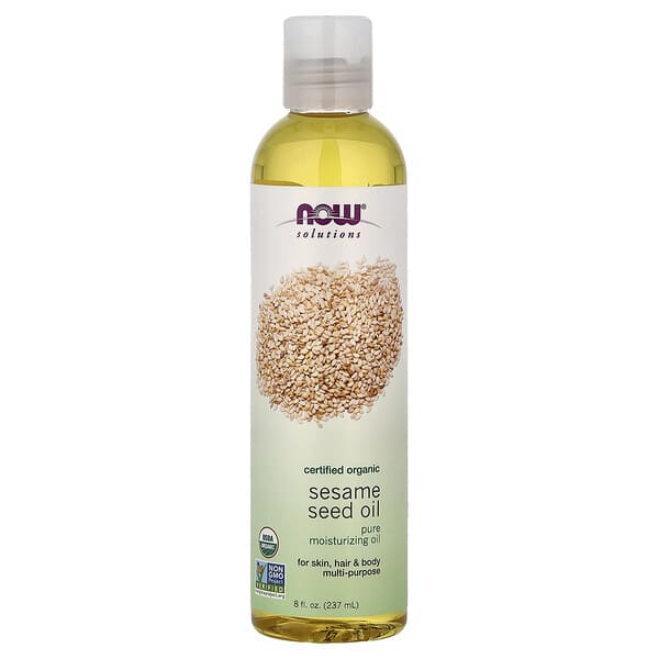 NOW Foods, Solutions, 참깨 씨 오일, 237ml(8fl oz)
