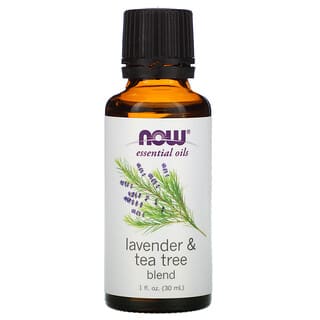 NOW Foods, Essential Oils, Lavender & Tea Tree Blend, 1 fl oz (30 ml)