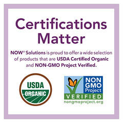 NOW Foods, Solutions, сертифицированное на 100% чистое органическое аргановое масло, 59 мл (2 жидк. унции)