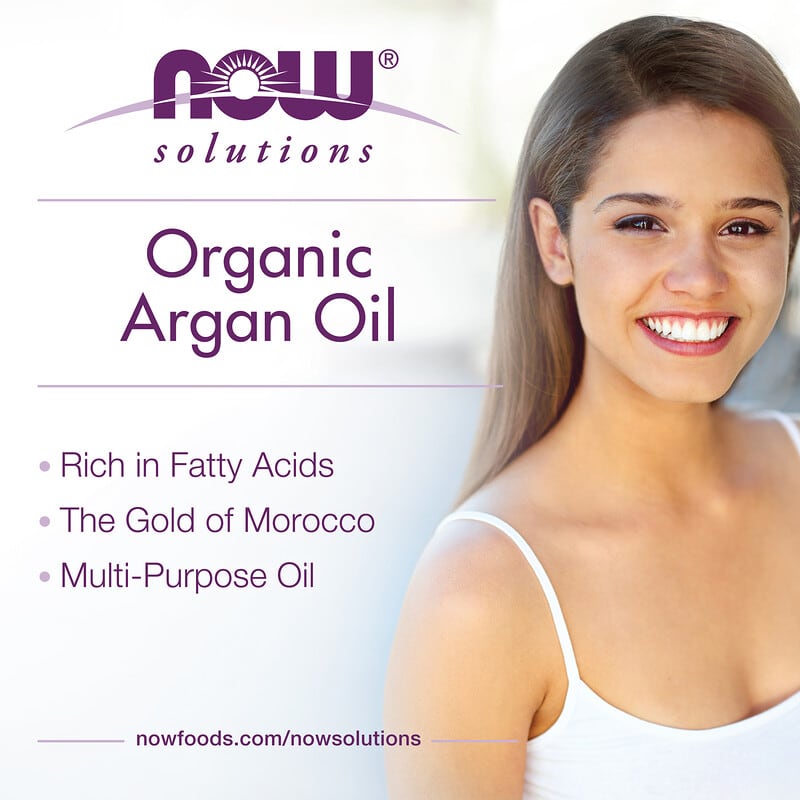 Solutions, Certified Organic & 100% Pure Argan Oil, 2 fl oz (59 ml)