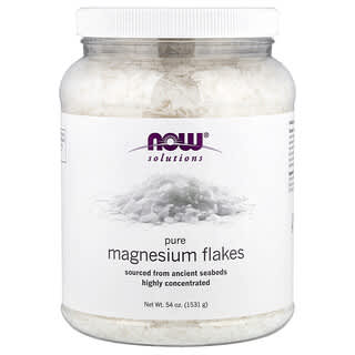 NOW Foods, Solutions, Flocos de Magnésio 100% Puro, 1.531 g (54 oz)