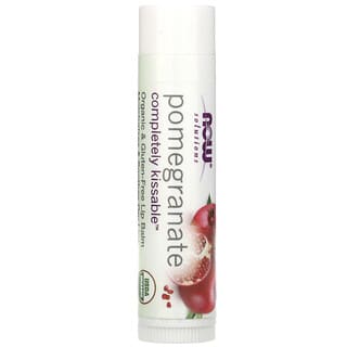 NOW Foods, Solutions, pour des lèvres douces et naturellement belles, baume à lèvres biologique senteur grenade, 4,25 g (0,15 oz)