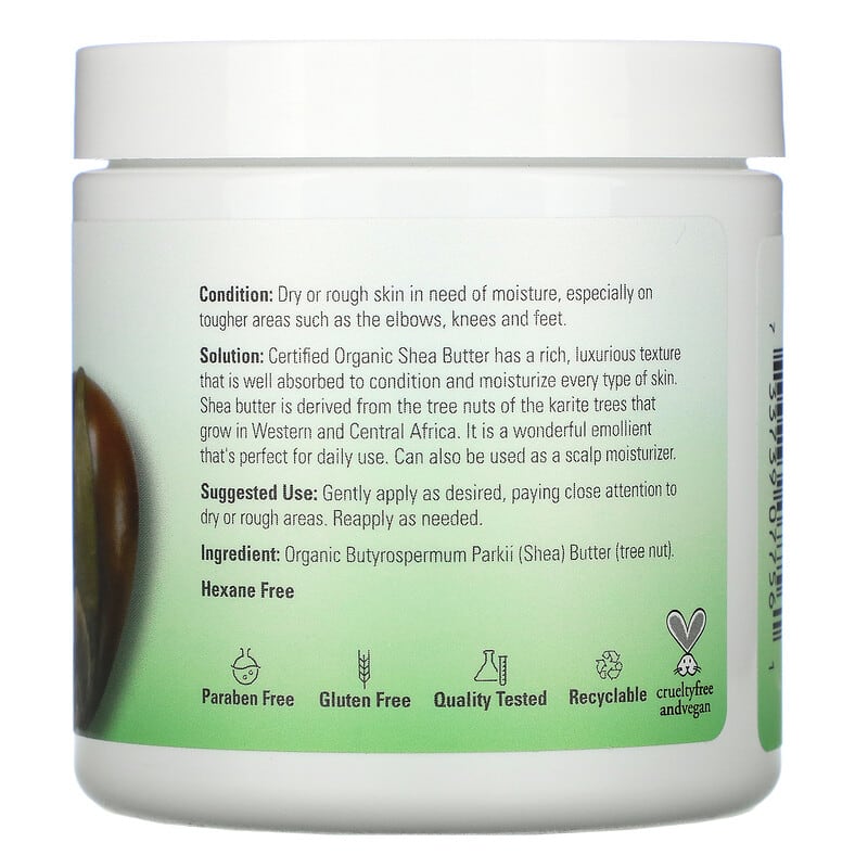 NOW Solutions Bio Sheabutter – Zertifizierte Bio-Pflege Für Trockene Haut, 85 Ml Reisegröße