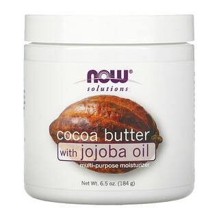 NOW Foods, Solutions, Manteca de cacao con aceite de jojoba, 184 g (6,5 oz)