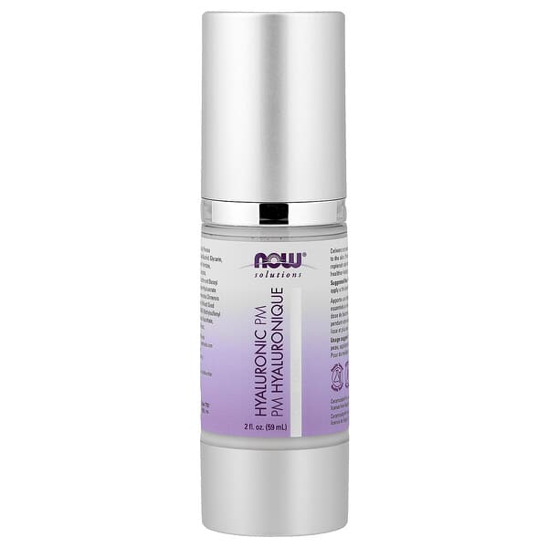 NOW Foods, Solutions, 히알루론산 PM 크림, 59ml(2fl oz)