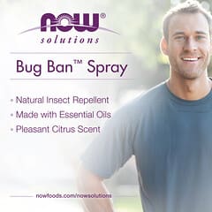 NOW Foods, Bug Ban, Natural Insect Repellent, Citrus, 4 fl oz (118 ml)