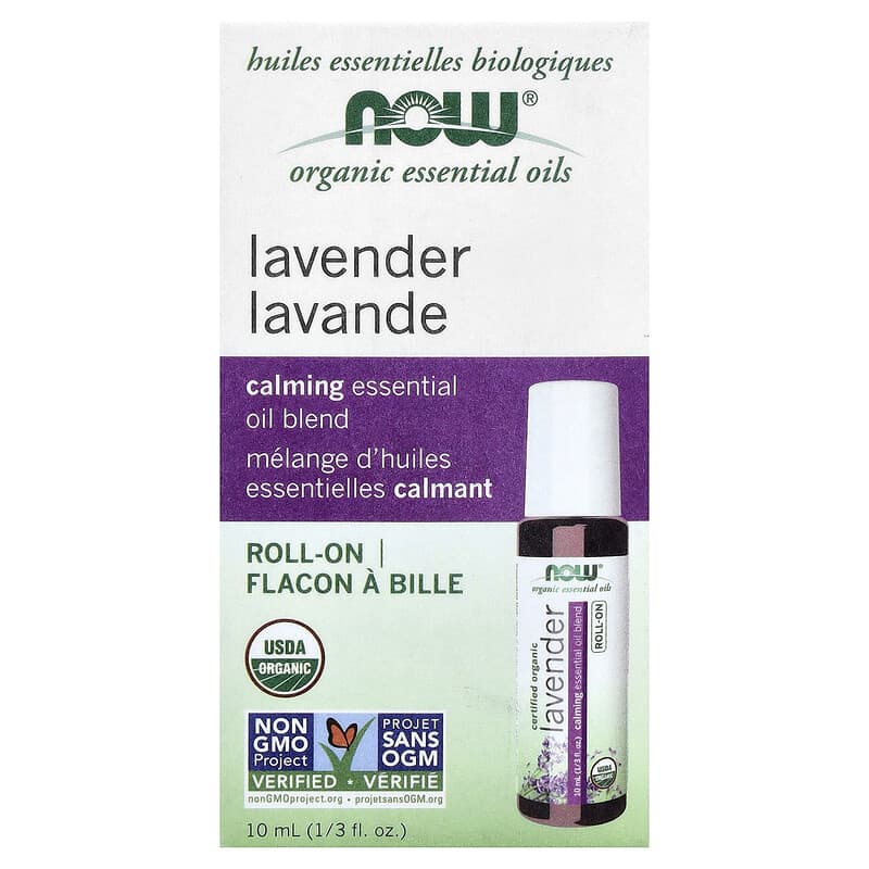 オーガニック エッセンシャルオイル、ラベンダー ロールオン、10ml（1