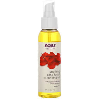 NOW Foods, Solutions, Aceite de limpieza facial de rosas calmantes, 118 ml (4 oz. Líq.)