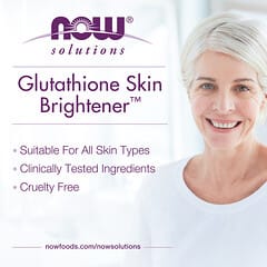 NOW Foods, Solutions, Осветлитель кожи с глутатионом, 2 жидких унции (59 мл)