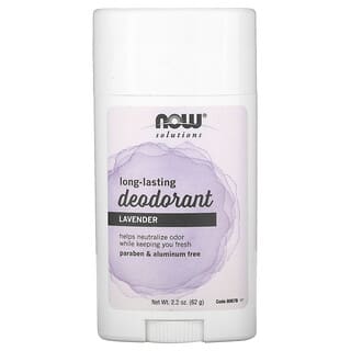 NOW Foods, Long-Lasting Deodorant Stick, Refreshing Lavender, 2.2 oz (62 g)