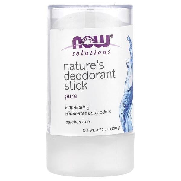 NOW Foods, Solutions, Nature's 데오드란트 스틱, 120g(4.25oz)